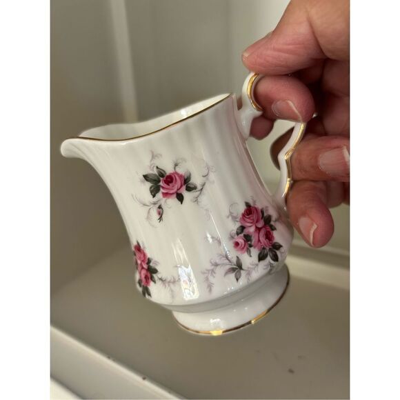 Sweet Rose Bone China Pitcher/Creamer - Picture 1 of 6